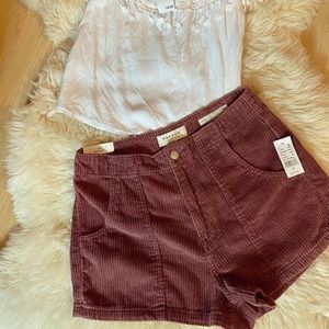 Pacsun corduroy mom shorts